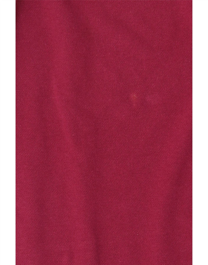 Kappa Mens Polo Shirt Small Burgundy Cotton
