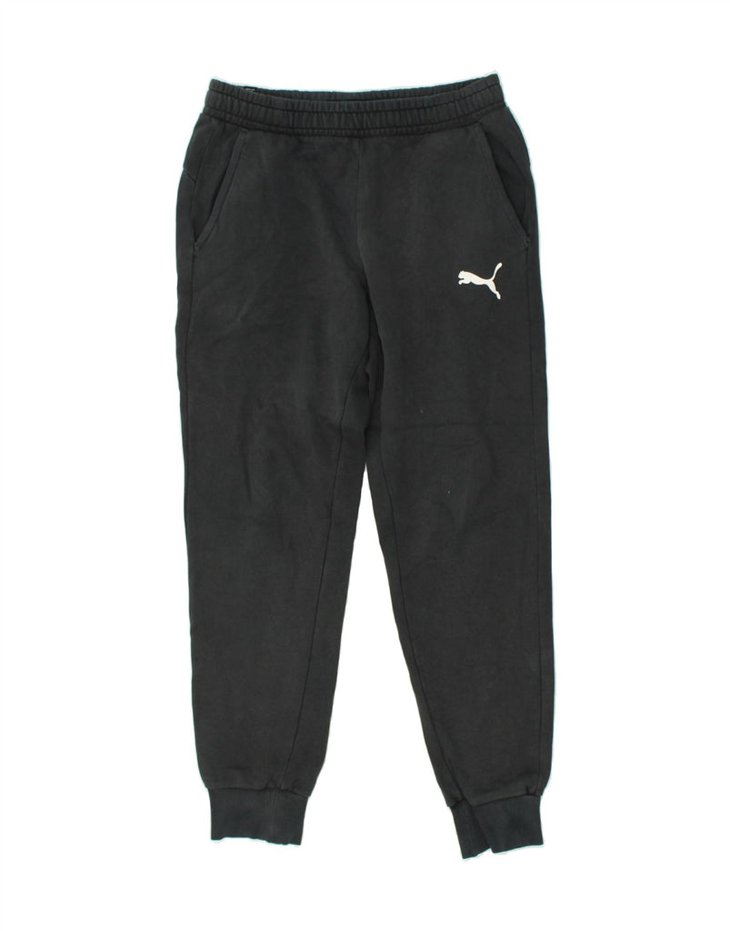 PUMA Mens Tracksuit Trousers Joggers Medium Black | Vintage Puma | Thrift | Second-Hand Puma | Used Clothing | Messina Hembry 