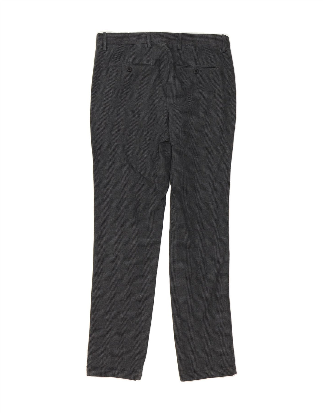 MASSIMO DUTTI Mens Slim Fit Suit Trousers EU 40 Medium W31 L32 Grey Check Vintage Massimo Dutti and Second-Hand Massimo Dutti from Messina Hembry 