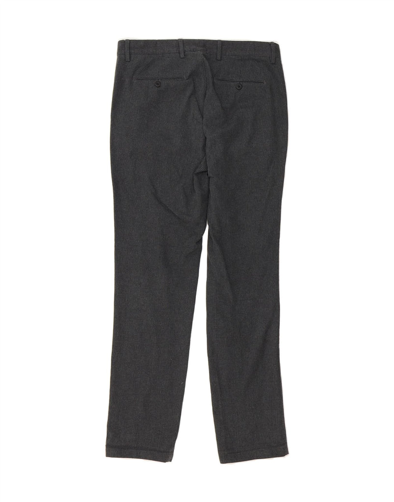 MASSIMO DUTTI Mens Slim Fit Suit Trousers EU 40 Medium W31 L32 Grey Check Vintage Massimo Dutti and Second-Hand Massimo Dutti from Messina Hembry 
