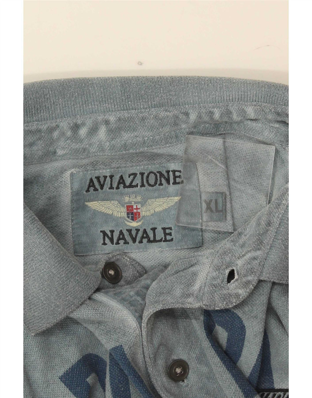 Aviazione Navale Mens Graphic Polo Shirt XL Blue