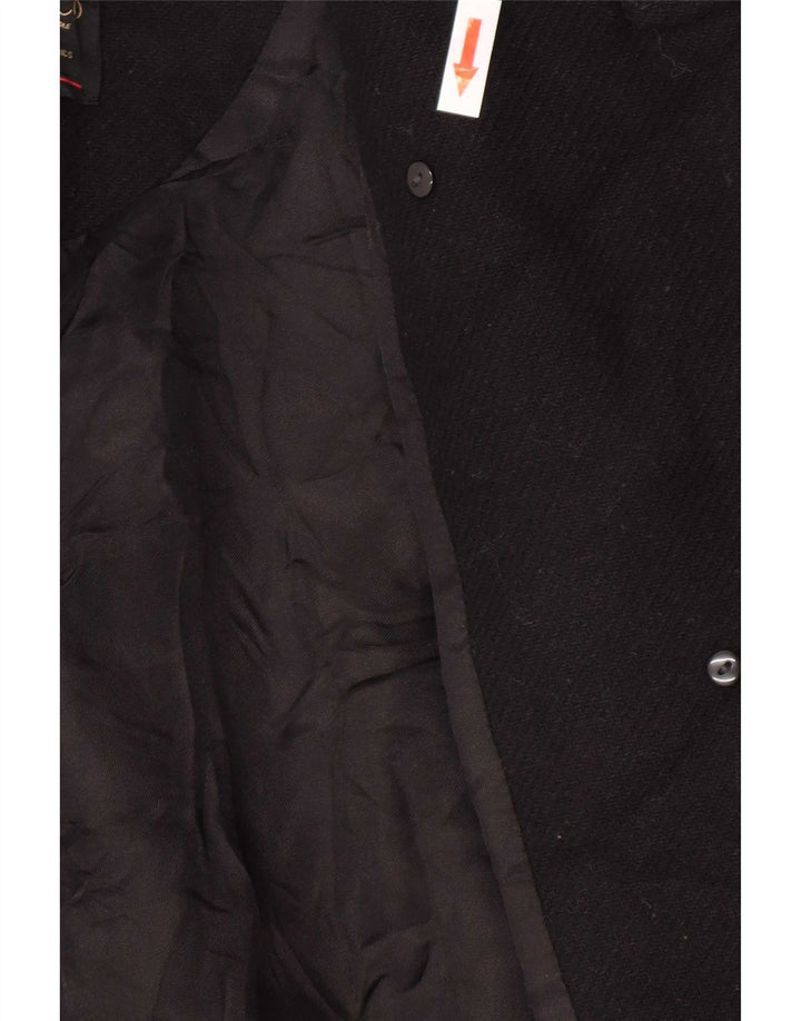 Zara Womens Open Overcoat UK 16 Large Black