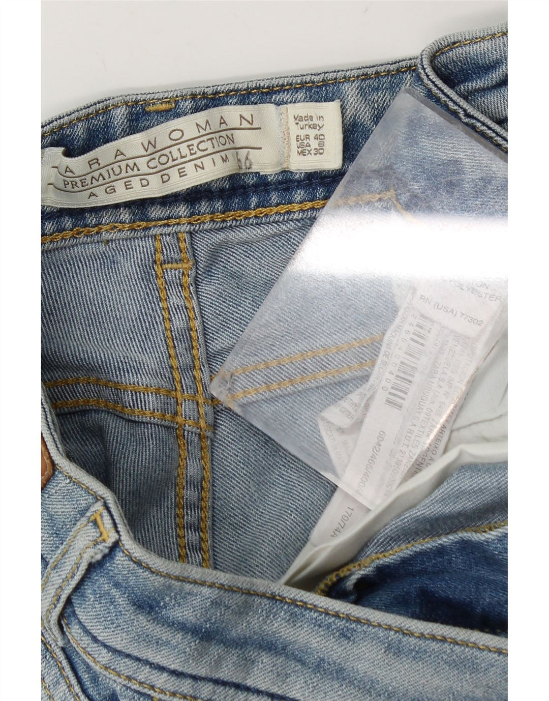 Zara Womens Denim Hot Pants EU 40 Medium W30  Blue Cotton