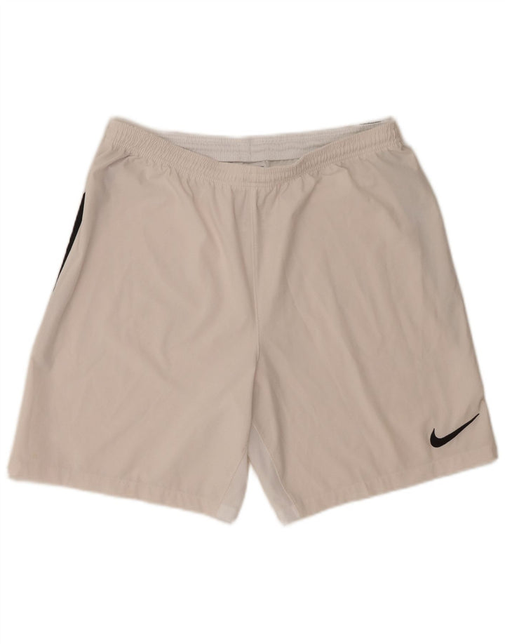 Nike Mens Dri Fit Sport Shorts Medium  White Colourblock