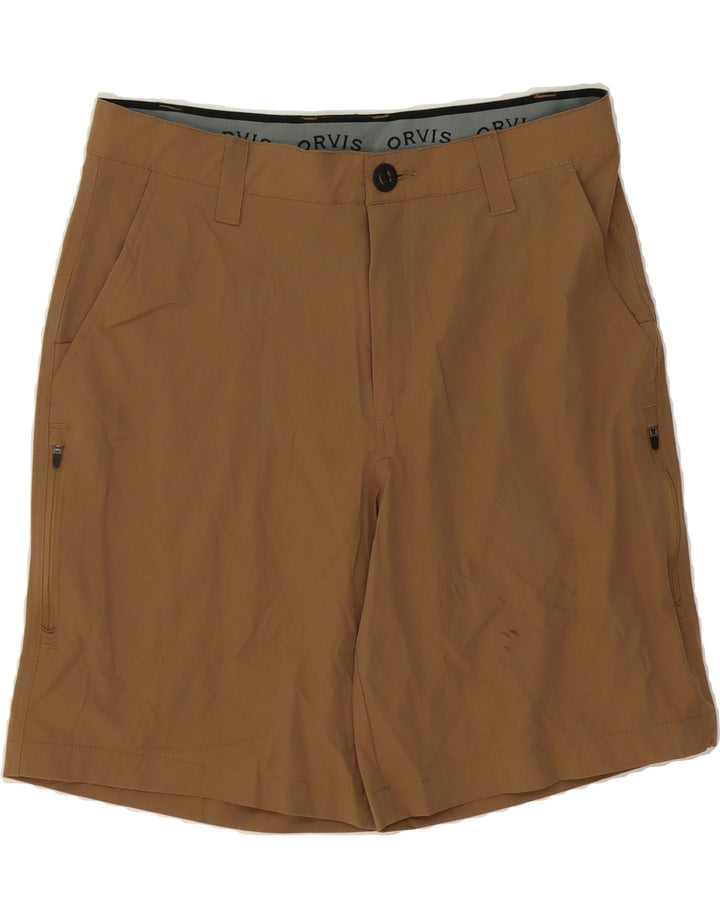 ORVIS Mens Cargo Shorts W32 Medium Brown Polyester Vintage Orvis and Second-Hand Orvis from Messina Hembry 