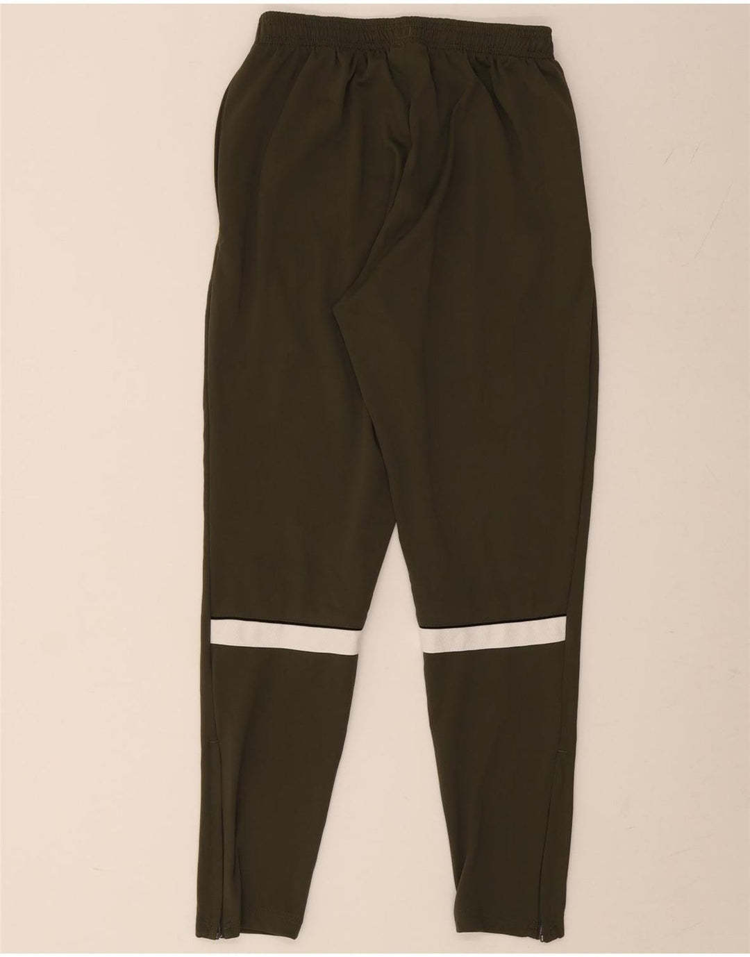 Nike Mens Dri Fit Tracksuit Trousers Medium  Khaki Colourblock Polyester