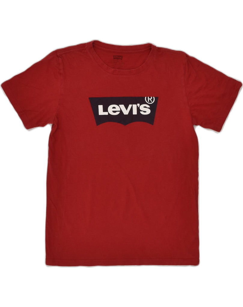 LEVI'S Boys Graphic T-Shirt Top 13-14 Years XL Red Cotton | Vintage Levi's | Thrift | Second-Hand Levi's | Used Clothing | Messina Hembry 
