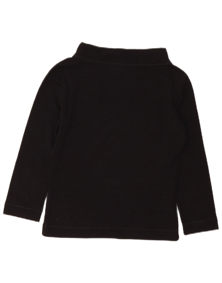 Marella Womens 3/4 Sleeve Turtle Neck Jumper Sweater UK 12 Medium Black