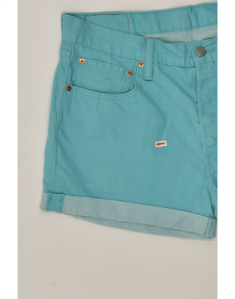 LEVI'S Womens Chino Shorts W32 Large  Blue Cotton | Vintage Levi's | Thrift | Second-Hand Levi's | Used Clothing | Messina Hembry 