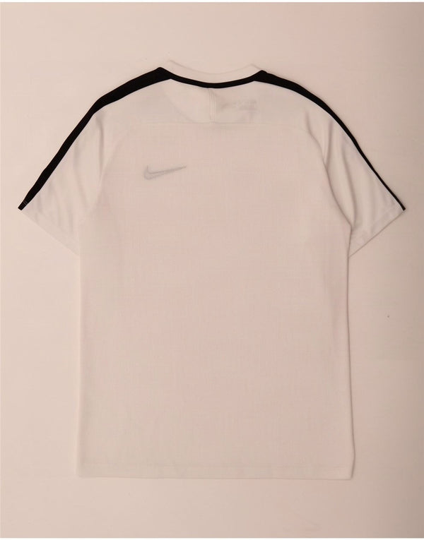 Nike Mens Dri Fit T-Shirt Top Medium White Colourblock