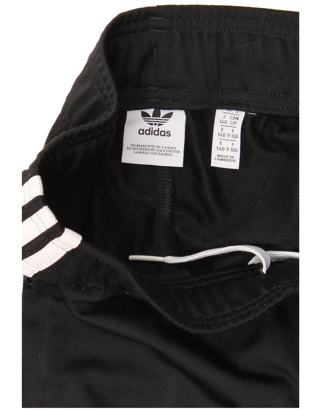 ADIDAS Boys Tracksuit Trousers Joggers 9-10 Years Black