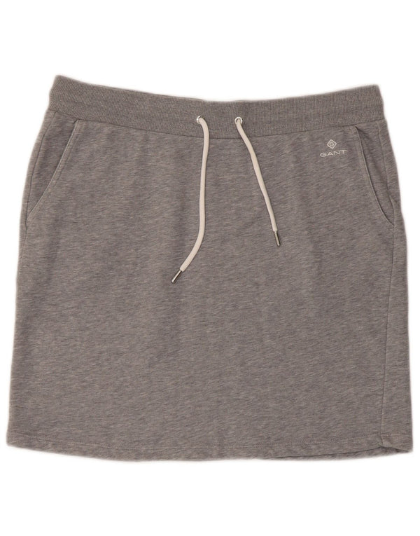 Gant Womens Mini Skirt UK 18 XL Grey Cotton
