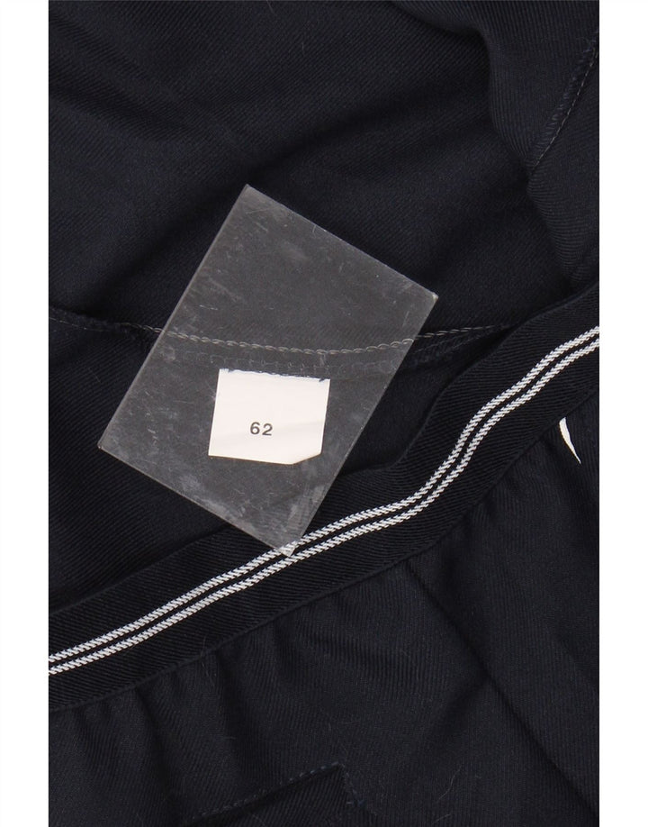 F.LLI CAMPAGNOLO Mens Casual Shorts W40 XL Navy Blue Polyester