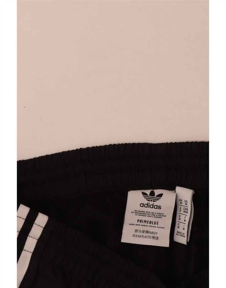 Adidas Mens Graphic Tracksuit Trousers Joggers Medium  Black Polyester