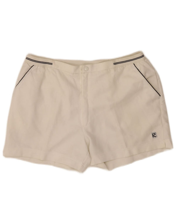 Campagnolo Mens Chino Shorts W32 Medium White Polyester