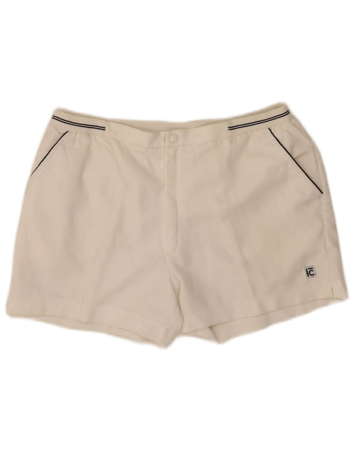 Campagnolo Mens Chino Shorts W32 Medium White Polyester