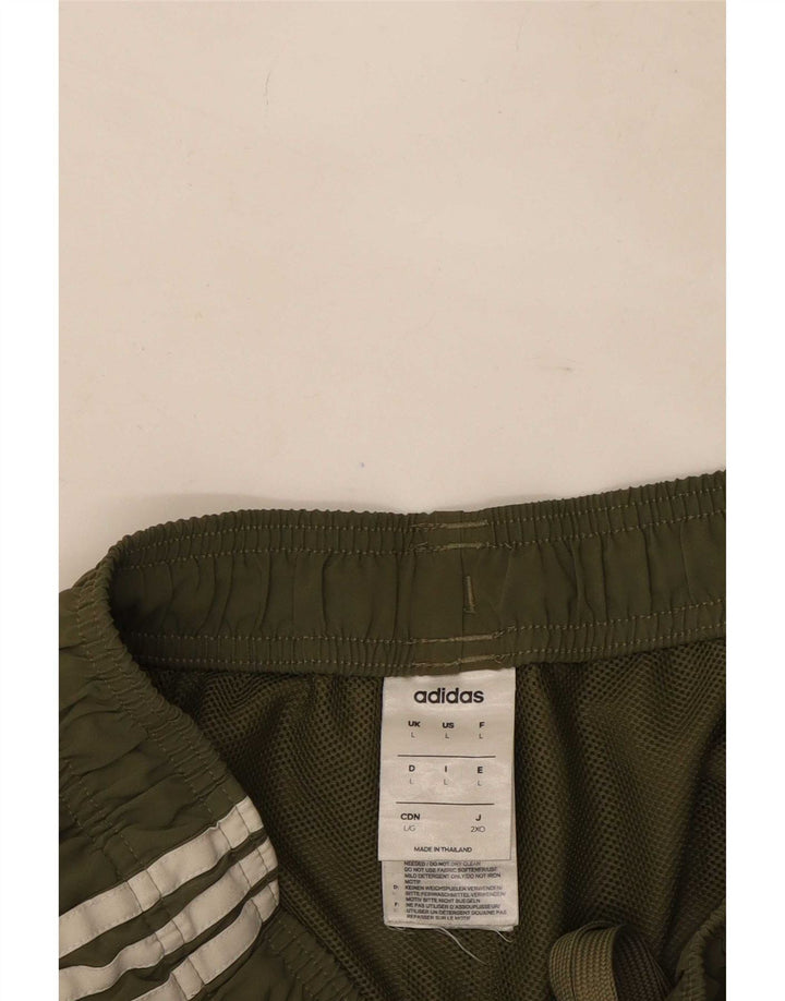 Adidas Mens Sport Shorts Large Khaki Polyester