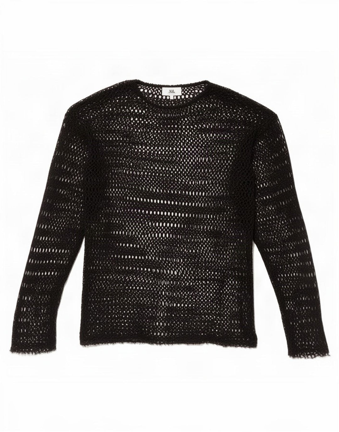 Zara Womens Crochet See Through Top UK 10 Small Black