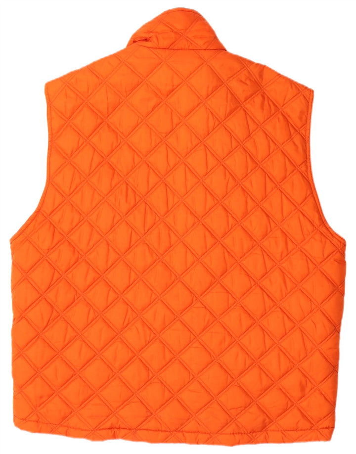 Invicta Mens Quilted Gilet UK 42 XL Orange Polyamide