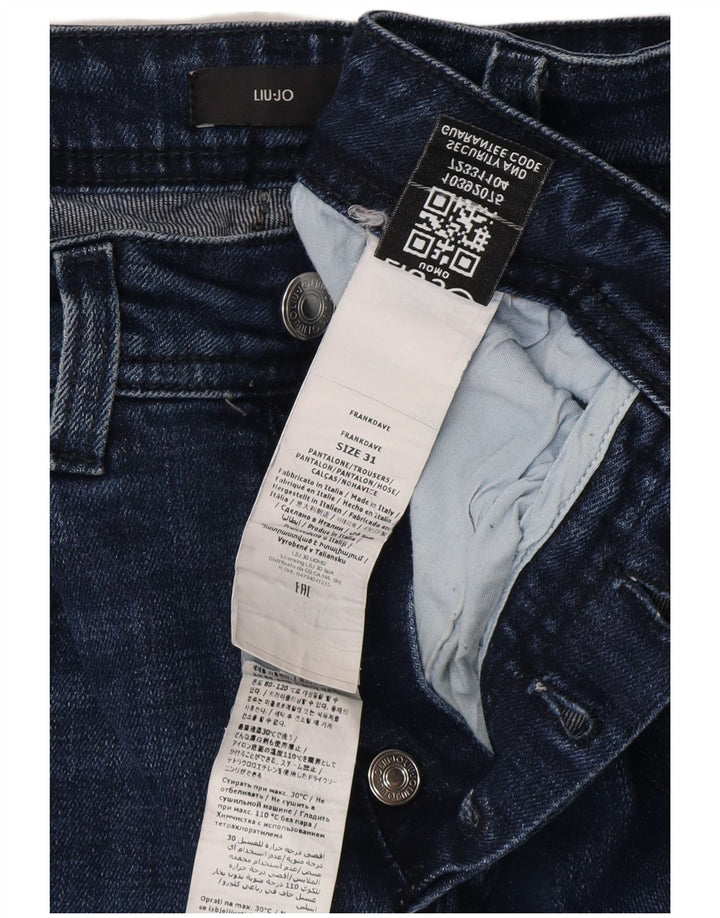 LIU JO Womens Frank Slim Jeans W31 L29 Navy Blue
