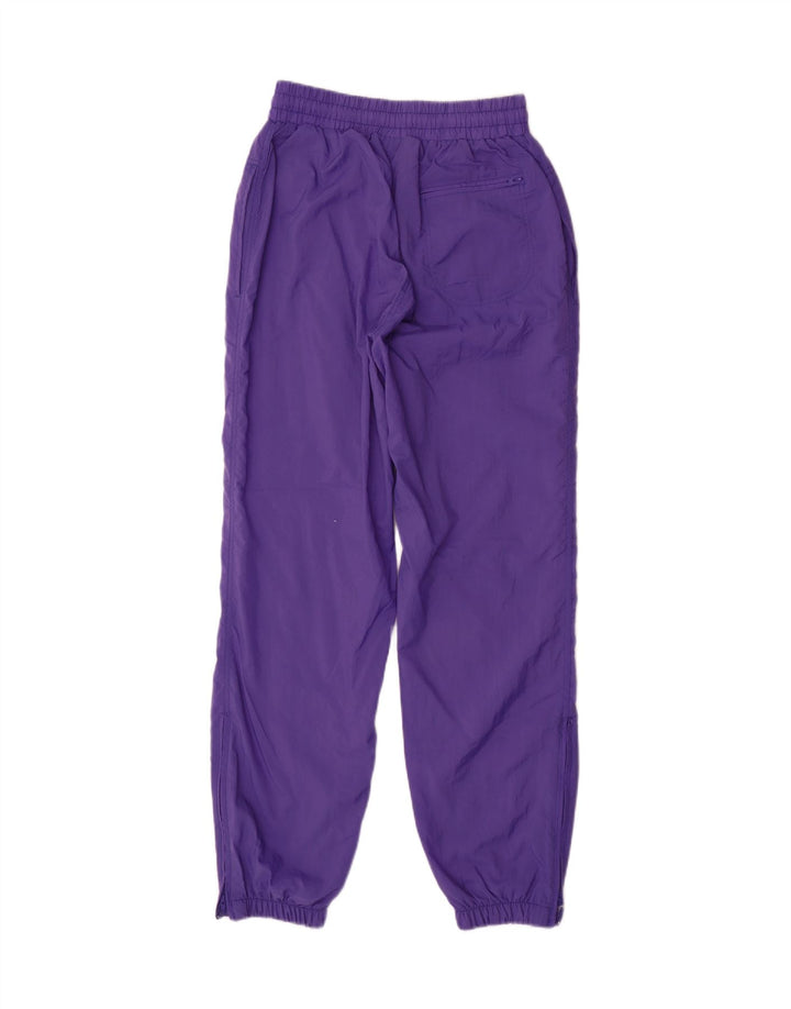 Adidas Mens Tracksuit Trousers Joggers Small Purple Nylon Sports