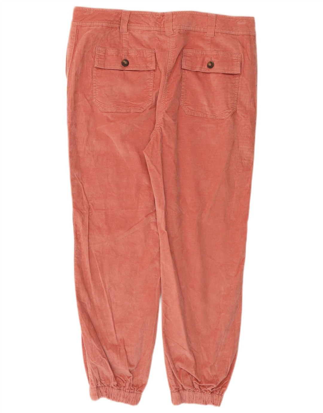 BODEN Womens Crop Joggers Corduroy Trousers UK 14 Large W34 L25 Pink