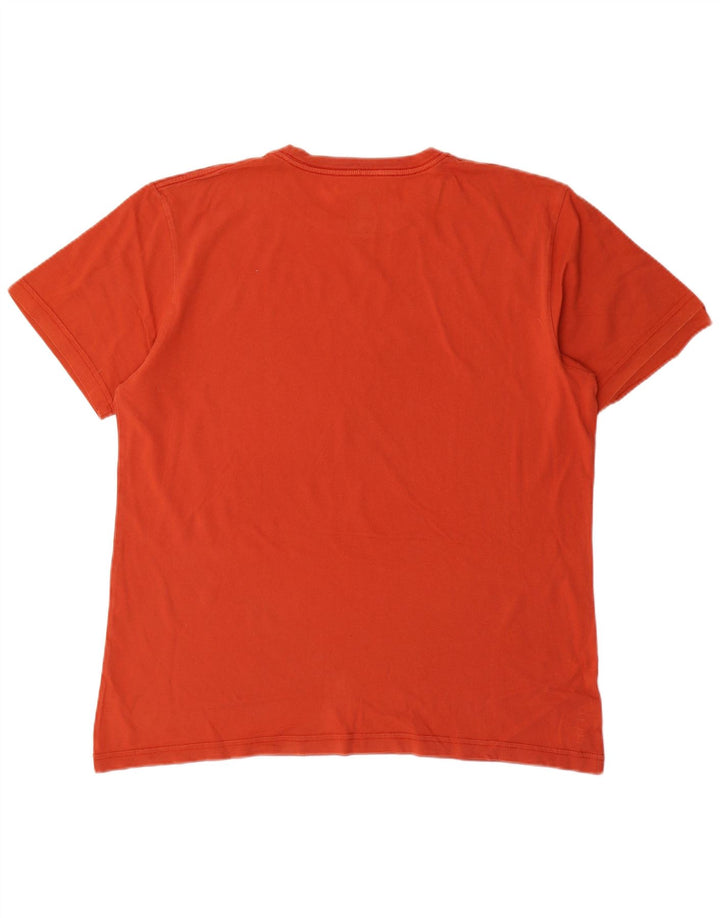 Timberland Mens Regular Fit Graphic T-Shirt Top XL Orange