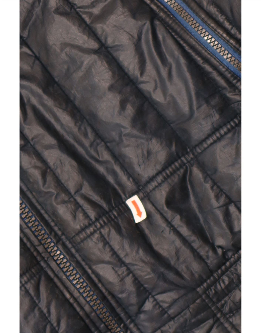 Calvin Klein Jeans Mens Padded Jacket UK 44 2XL Navy Blue Colourblock