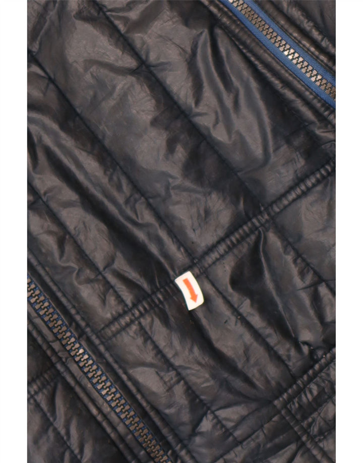 Calvin Klein Jeans Mens Padded Jacket UK 44 2XL Navy Blue Colourblock