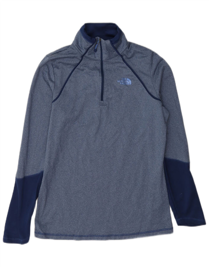 The North Face Womens Pullover Tracksuit Top UK 12 Medium Blue Colourblock
