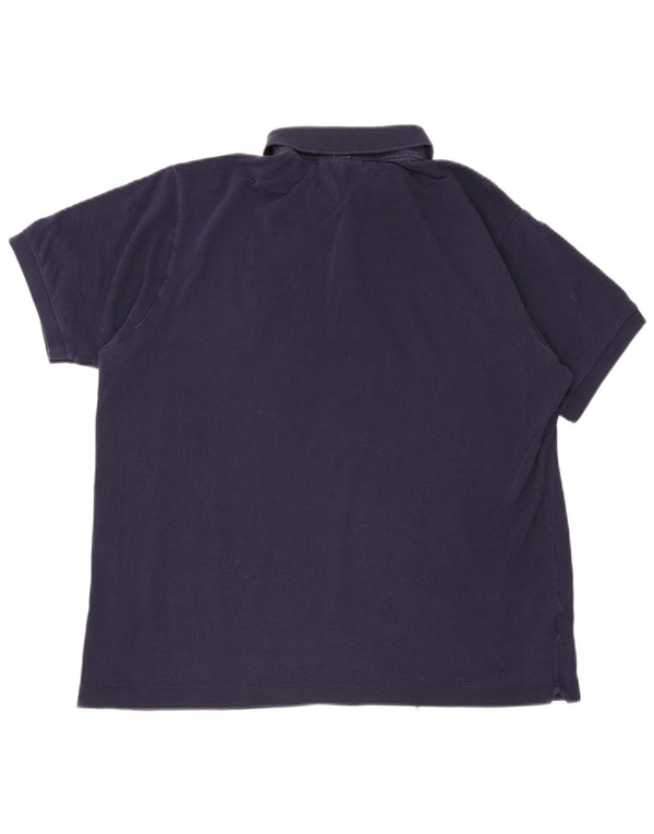 Lacoste Mens Classic Fit Polo Shirt Size 6 XL Navy Blue Cotton
