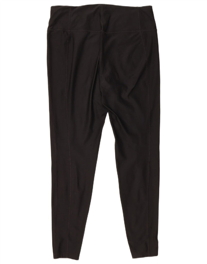 Nike Womens Dri Fit Leggings UK 16 Large Black Polyester
