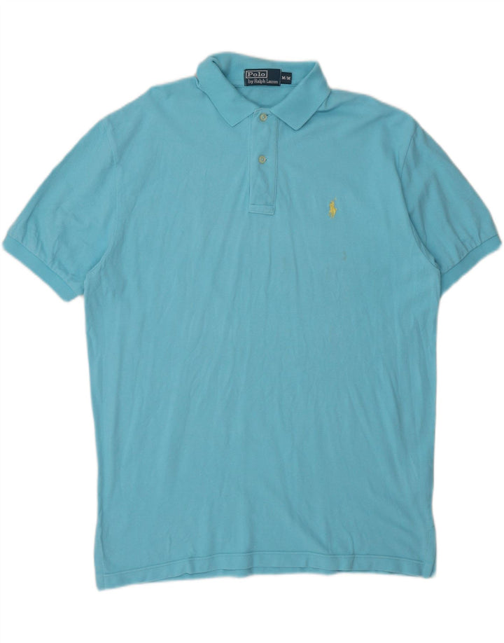 Polo Ralph Lauren Mens Polo Shirt Medium Blue Cotton