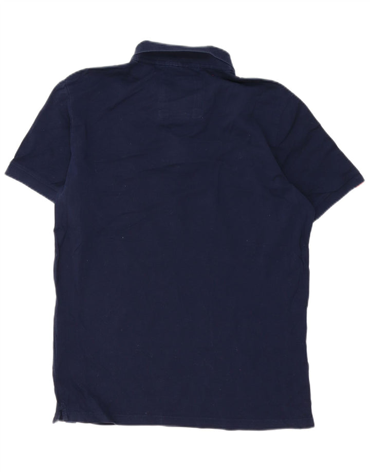 Superdry Mens Polo Shirt XL Navy Blue Cotton