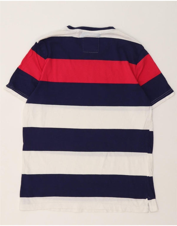 Crew Clothing Mens T-Shirt Top Medium Multicoloured Striped Cotton