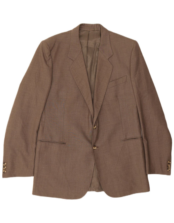 Cerruti 1881 Mens 2 Button Blazer Jacket IT 48 Medium Brown
