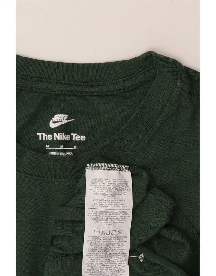 Nike Mens T-Shirt Top Medium Green Cotton
