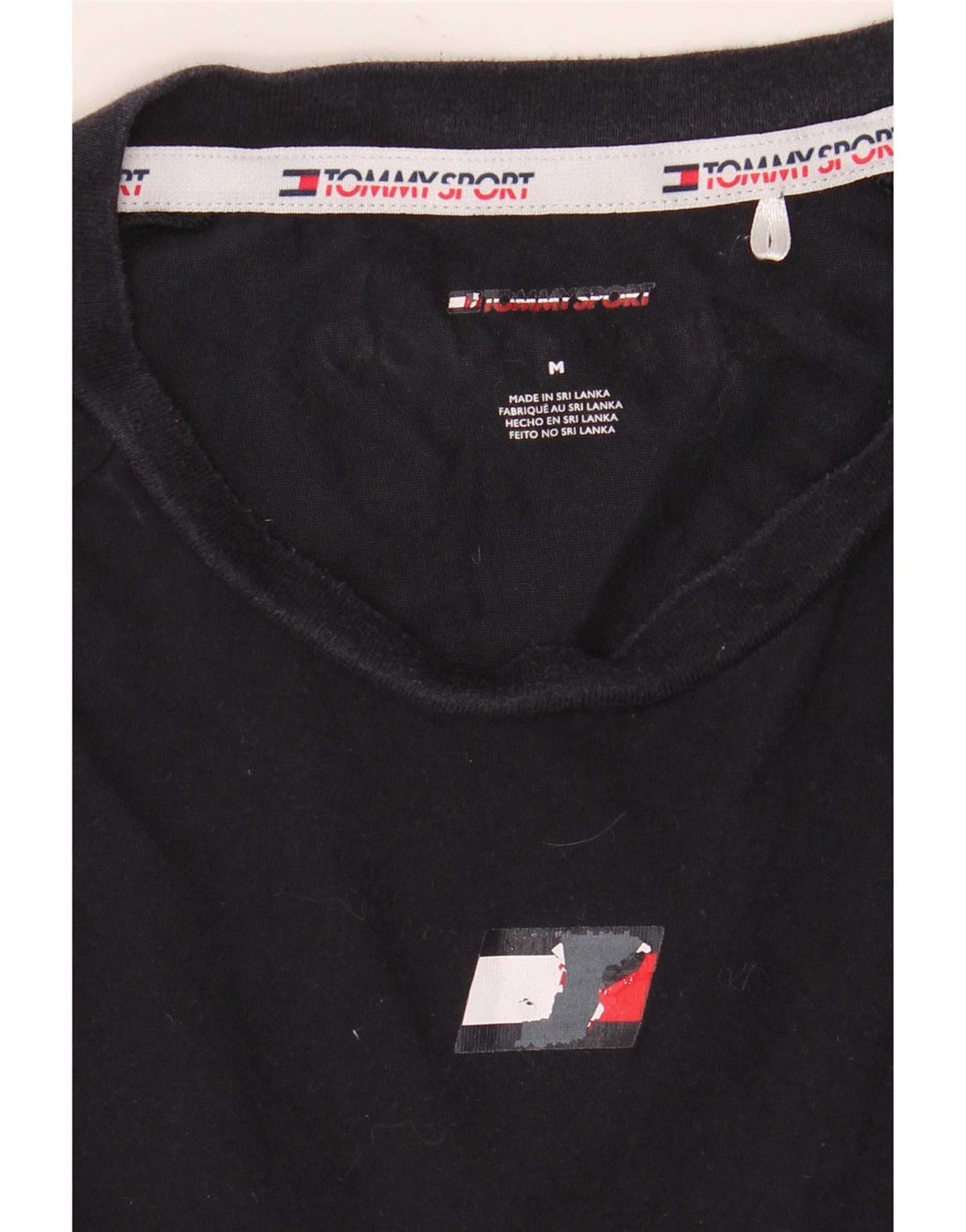 Tommy Hilfiger Mens T-Shirt Top Medium Navy Blue Cotton