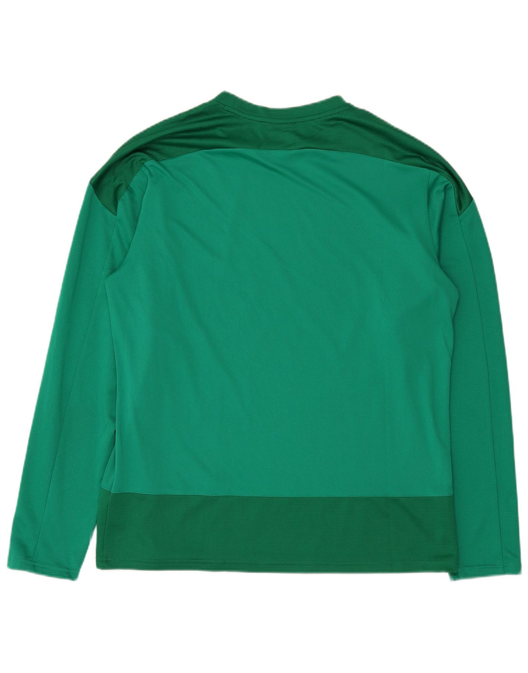 Puma Mens Top Long Sleeve XL Green Colourblock Polyester