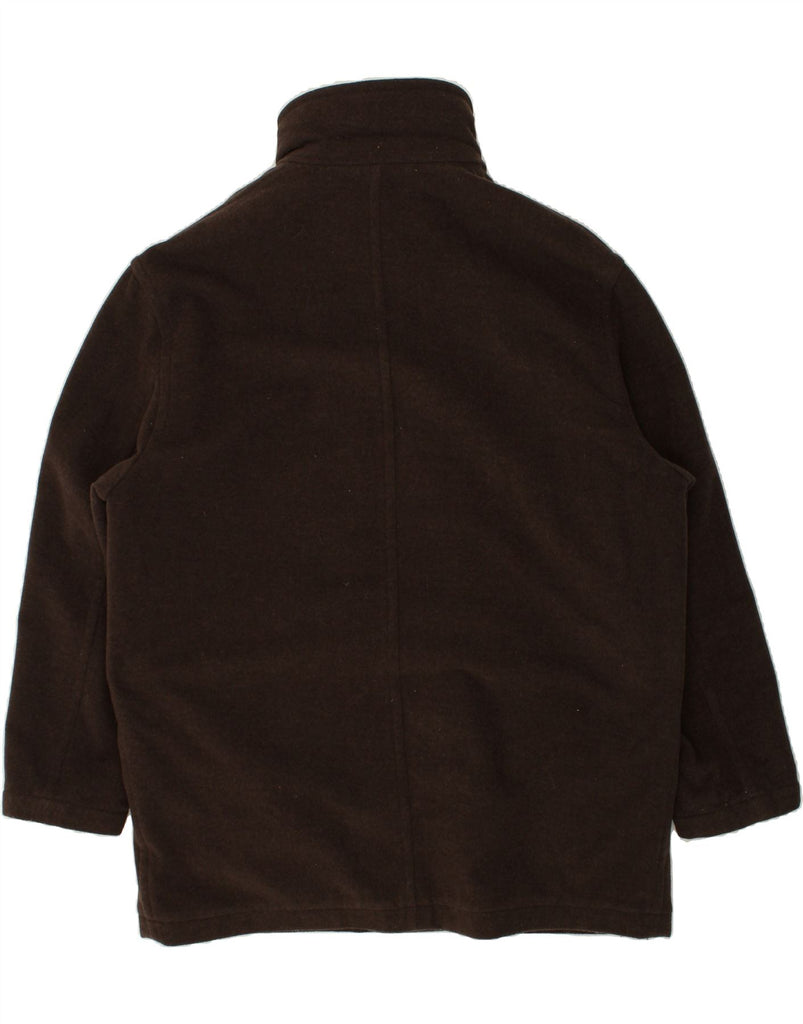 HUGO BOSS Mens Overcoat UK 46 3XL Brown Wool | Vintage Hugo Boss | Thrift | Second-Hand Hugo Boss | Used Clothing | Messina Hembry 