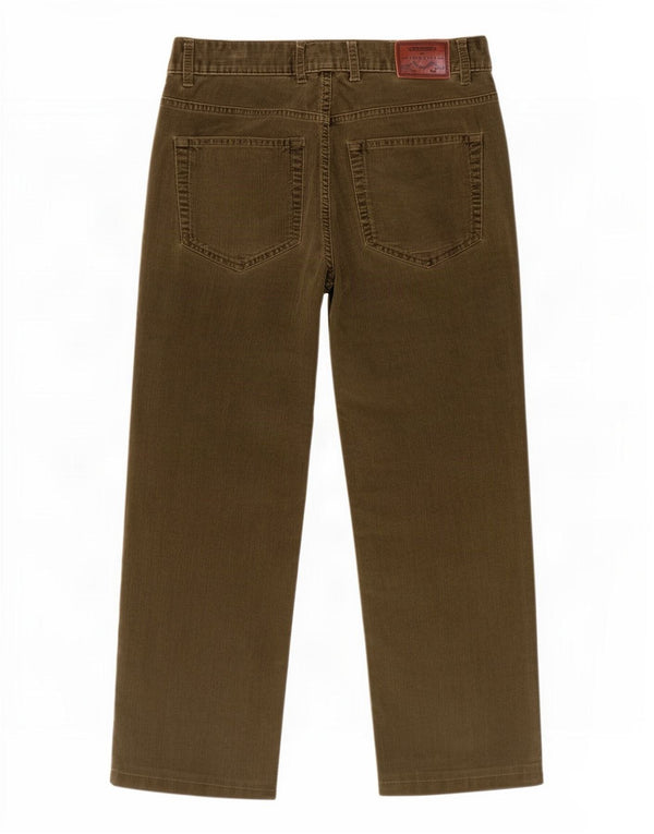 Gant Mens Tyler Regular Fit Corduroy Trousers W32 L25 Khaki Cotton