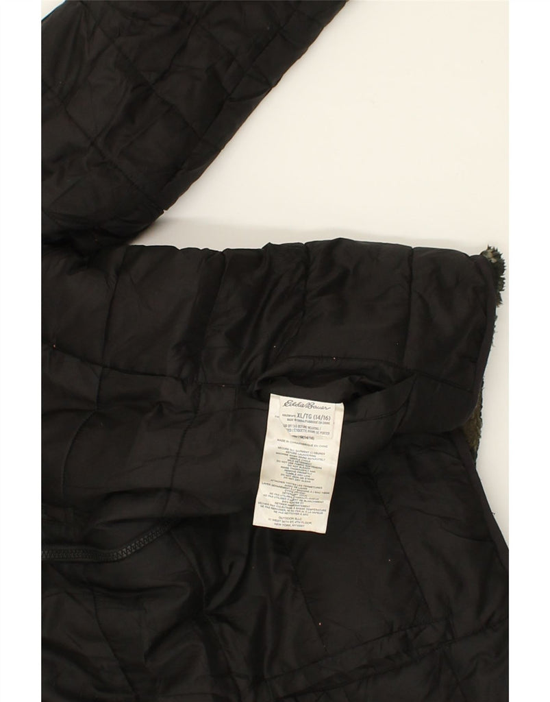 EDDIE BAUER Boys Reversible Padded Jacket 14-15 Years Large  Black | Vintage Eddie Bauer | Thrift | Second-Hand Eddie Bauer | Used Clothing | Messina Hembry 