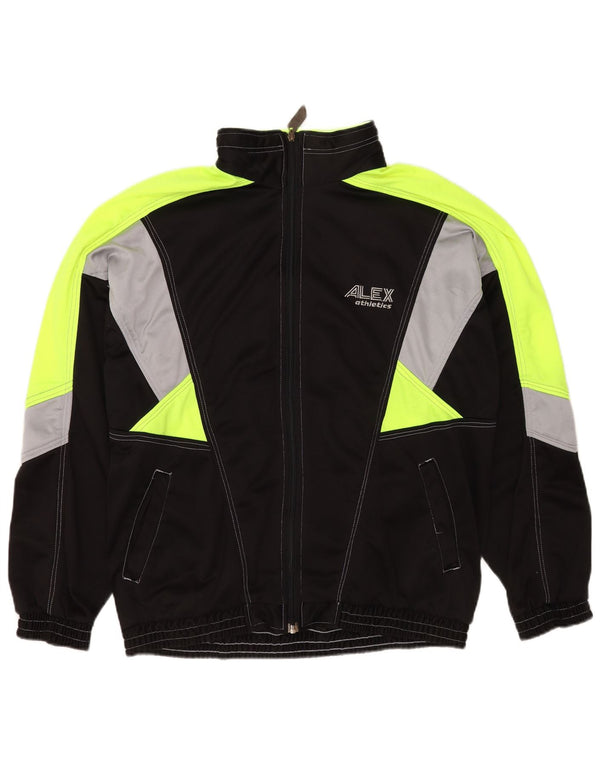 Alex Athletics Mens Hooded Tracksuit Top Jacket Large Black Sports