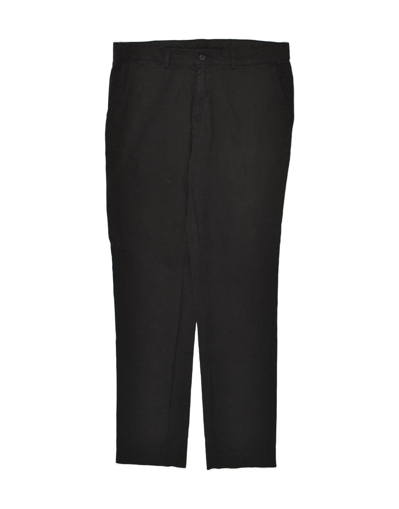 KAPPA Mens Perfect Fit Slim Chino Trousers IT 52 XL W38 L35 Black Cotton | Vintage Kappa | Thrift | Second-Hand Kappa | Used Clothing | Messina Hembry 