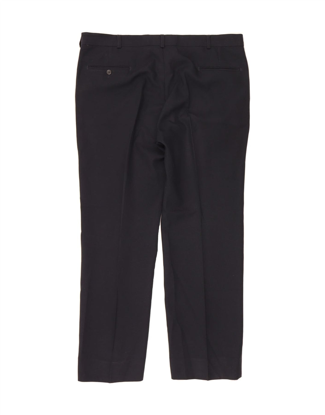 FARAH Mens Straight Suit Trousers W40 L30 Navy Blue Polyester Vintage Farah and Second-Hand Farah from Messina Hembry 
