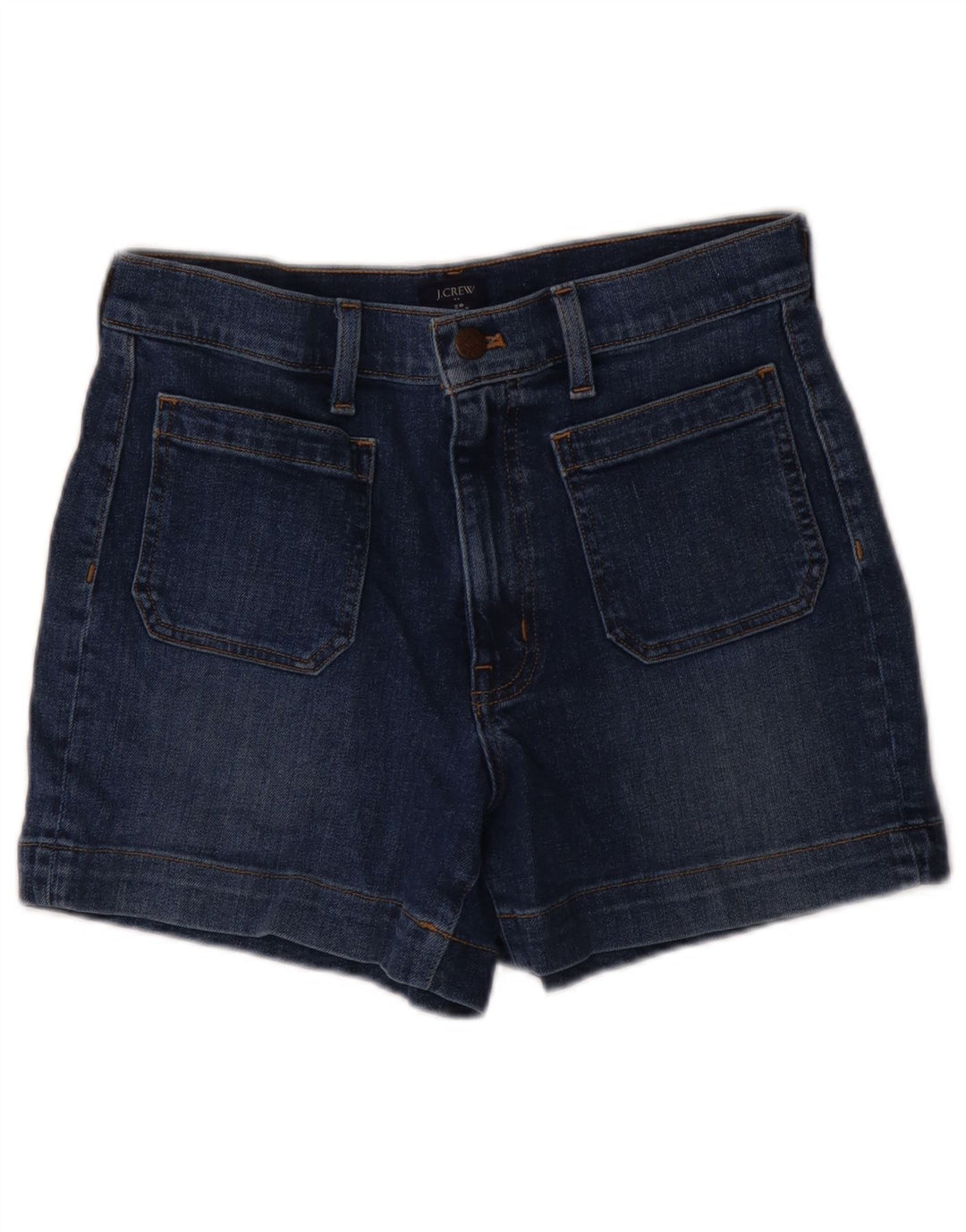 J. Crew Womens Denim Shorts W28 Medium Navy Blue Cotton