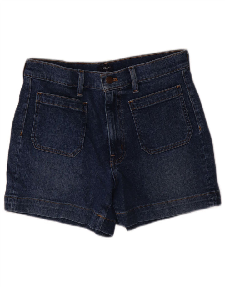 J. Crew Womens Denim Shorts W28 Medium Navy Blue Cotton