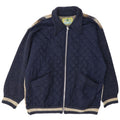 ONE WAY Mens Quilted Jacket UK 40 Large Navy Blue Wool