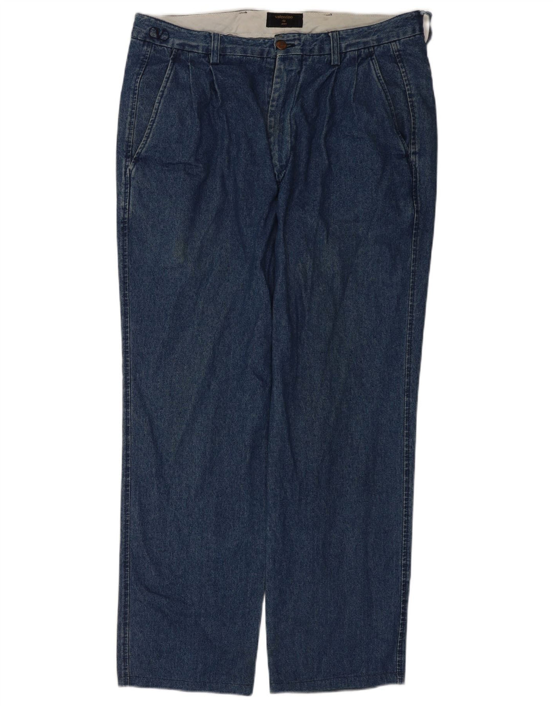 Valentino Womens Straight Jeans W36 L31 Blue Cotton
