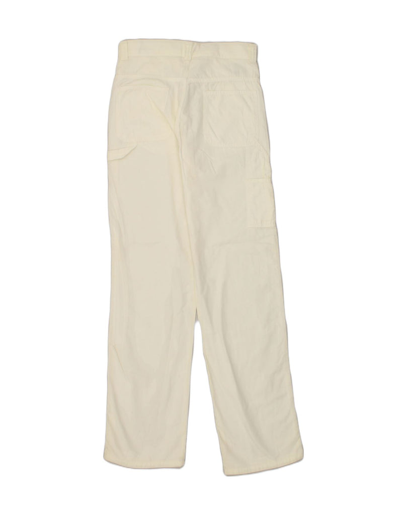 BENETTON Womens Straight Chino Trousers IT 42 Medium W30 L33 White Cotton | Vintage Benetton | Thrift | Second-Hand Benetton | Used Clothing | Messina Hembry 